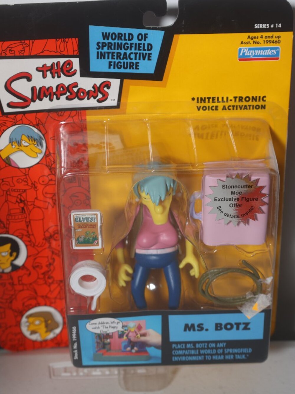 PLAYMATES TOYS 2003 The World Of Springfield Simpsons MS. BOTZ Figure Series 14